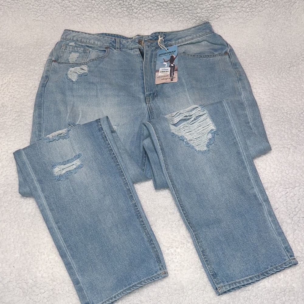 Highway distressed jeans